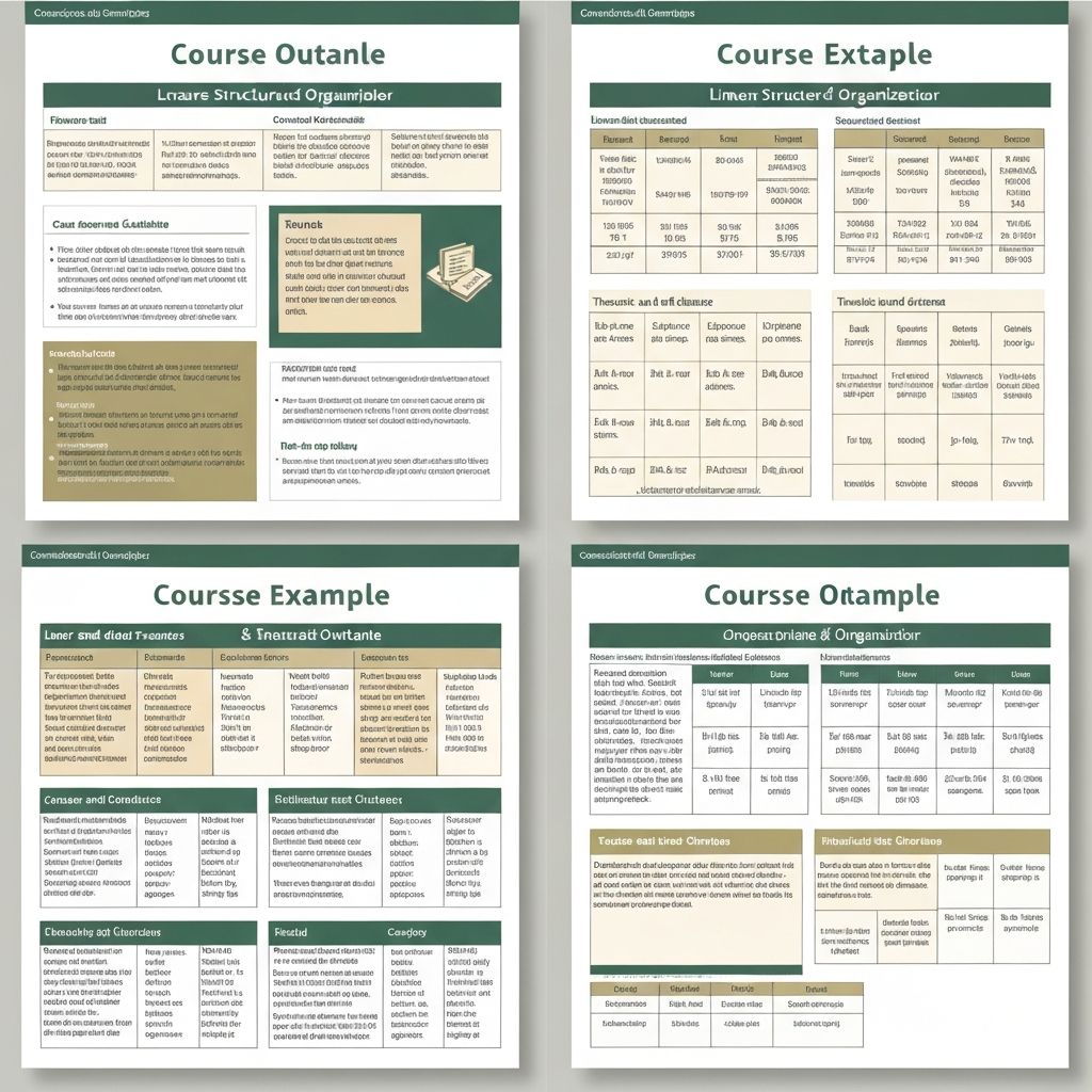 Примеры различных типов структур онлайн-курсов